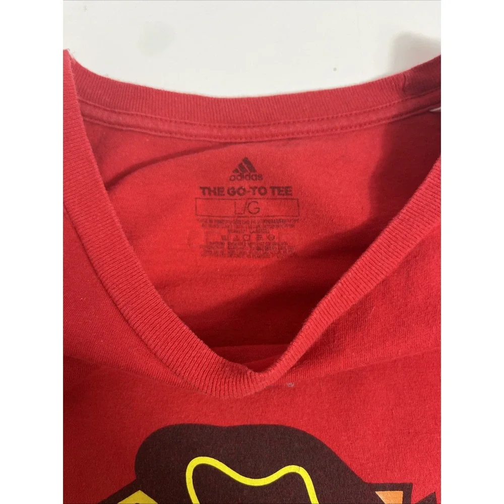 Adidas Chicago Blackhawks Patrick Kane 88 T-Shirt Mens Large Red NHL Hockey Tee